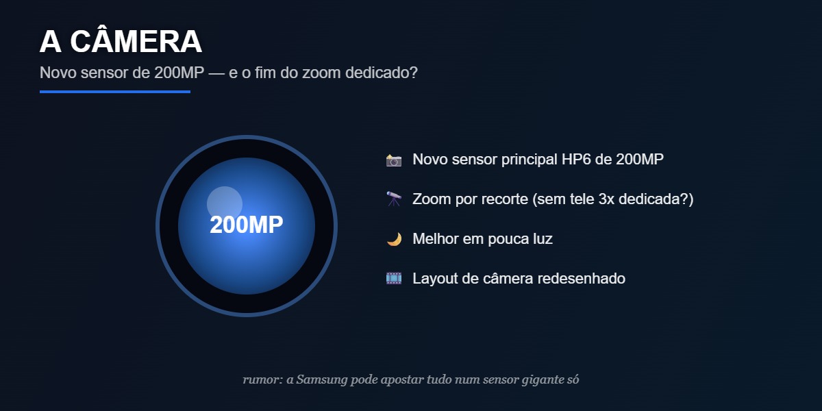 A câmera de 200MP do Galaxy S27 Ultra