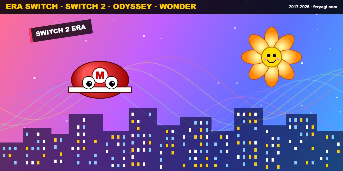 Era Switch Super Mario Odyssey Wonder 2017 2026