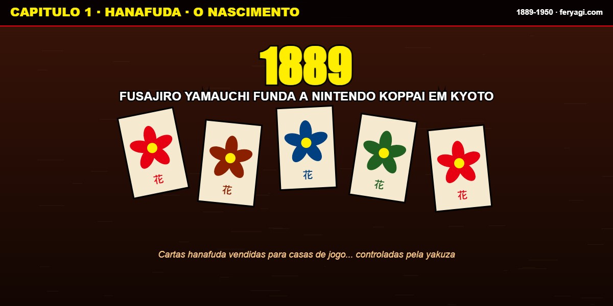 Nintendo 1889 cartas hanafuda Kyoto