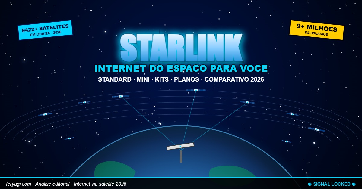 Starlink internet via satelite antenas analise 2026